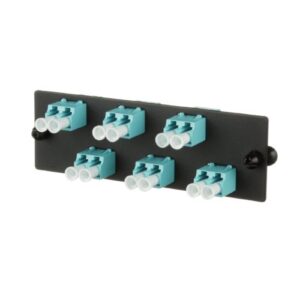 Panduit Opticom Fiber Adapter Panels - Patch panel - aqua - 12 ports - Imagen 3