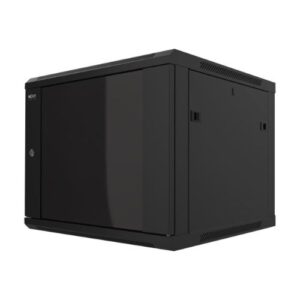 Gabinete Nexxt Solutions de 19", 600x450, 18U, SKD, 1FAN, Negro - Imagen 1