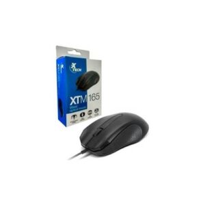 Mouse óptico con cable Xtech USB, 1000dpi, Negro