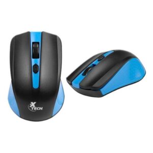 Xtech Galos Mouse inalámbrico Dongle USB, 1600dpi, Negro/Azul