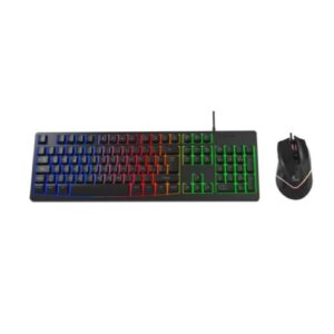 Kit Mouse y Teclado mas MousePad XTech Hasha, Wired, LED Multicolor, Teclado Full Size Español