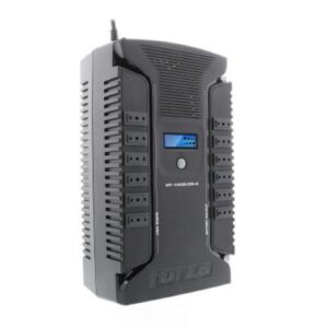UPS Forza HT-1002LCD-C, (Interactiva, 500 W/1000 VA - AC 220 V - 12 Out, USB, Onda senoidal simulada)