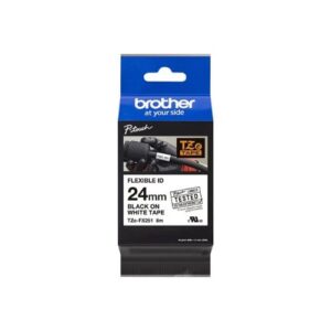 Brother TZe FX251 Flexible tape - black on white - Roll - Imagen 3