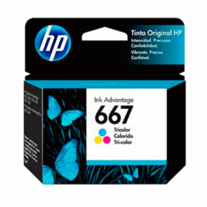 Tinta HP 667, Tricolor - Imagen 1