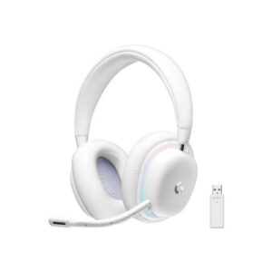 Audífonos Gamer Logitech G735 RGB (LightSpeed/Bluetooth, Blanco)