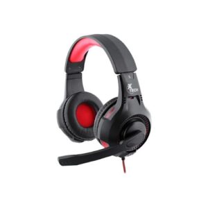 Audífonos Gamer Xtech Ixion (2 Metros, Jack 3.5mm, Negro/Rojo)