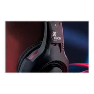Audífonos Gamer Xtech Ixion (2 Metros, Jack 3.5mm, Negro/Rojo) - Imagen 3