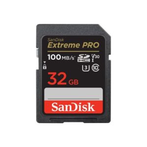 Memoria SD SanDisk Extreme Pro, SDHC 32 GB, Video Class V30, UHS-I U3, Clase 10