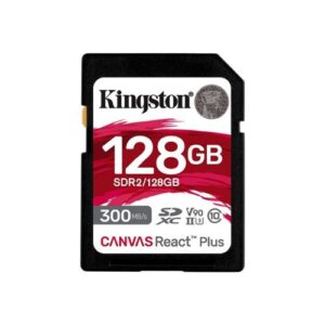 Tarjeta SD Kingston Canvas React Plus, 128 GB, Video Class V90, UHS-II U3, Clase 10 - Imagen 3