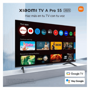 Televisor Xiaomi TV A Pro 2025 55“ QLED, 4K, HDR10/HLG, HDMI/Wi-Fi, Google TV - Imagen 4