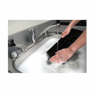 Teclado For Life Lavable Alámbrico Negro Kensington K64407, Antimicrobiano, Color Negro - Imagen 5