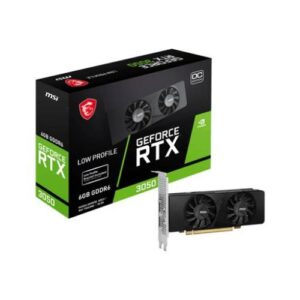 NVIDIA GeForce RTX 3050 - Tarjeta Gráfica, 6 GB GDDR6, PCIe 4.0, HDMI 2.1, DisplayPort 1.4a, 2304 CUDA Cores