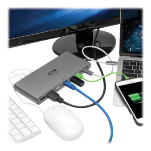 Tripplite Docking Station Usb-C, Incluye Puertos Usb-A / C Hdmi-Vga-Dp-Gbe - Imagen 3
