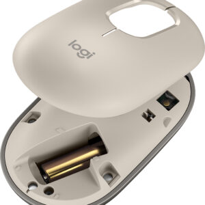 Mouse Inalámbrico Logitech POP con Botón de Emoji, Bluetooth LE, Mist Sand - Imagen 4