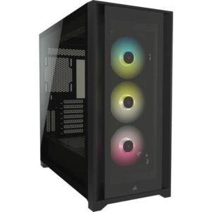 Gabinete Gamer Corsair 5000X RGB, Mid Tower, Black, Vidrio Templado, ATX/EATX/ITX - Imagen 1