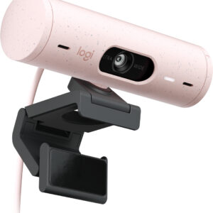 Cámara Web Logitech Brio 500 de 4 MP (Full HD, USB-C, Rosado) - Imagen 5