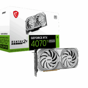 Tarjeta de Video MSI Nvidia GeForce RTX 4070 Ti SUPER 16G VENTUS 2X WHITE OC, 256-bit, PCI-e 4.0 - Imagen 1