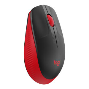 Mouse Logitech Inalámbrico M190 (Receptor USB, Negro/Rojo, 3 Botones, Pila AA) - Imagen 3