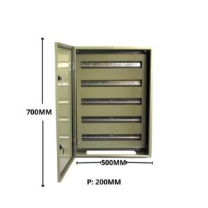 Gabinete Tablero Metálico GENERICO 700x500x200mm 1 Puerta + Chasis IP65 110md.