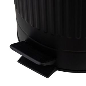 Papelera Relieve Metal Negro 12 Litros JUST HOME COLLECTION - Imagen 3