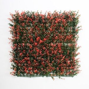 Jardín Artificial JUST HOME COLLECTION 50x50cm Buxus Rojo Premium UV