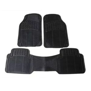 Set de pisos de goma para auto IMPORTCLICK universal negro, 3 piezas