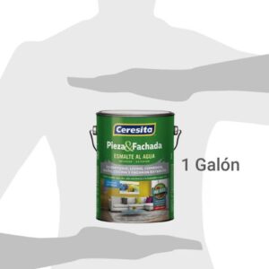 Esmalte al Agua CERESITA Pieza y Fachada Satinado Blanco 1 galón(es) - Imagen 3
