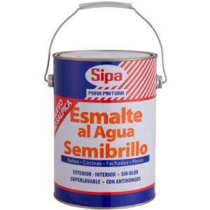 Esmalte al Agua SIPA Semibrillante Blanco 1 galón(es)