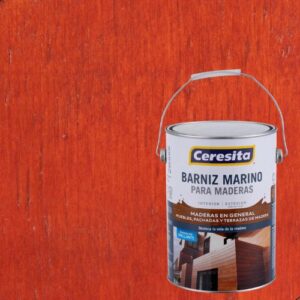 Barniz Marino CERESITA Brillante Caoba 1 galón - Imagen 3