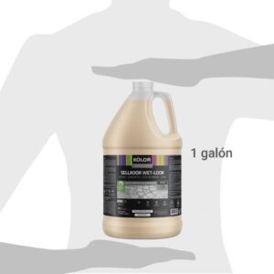 Sellador Impermeabilizante Efecto Mojado KOLOR Brillante Transparente 1 galón - Imagen 3