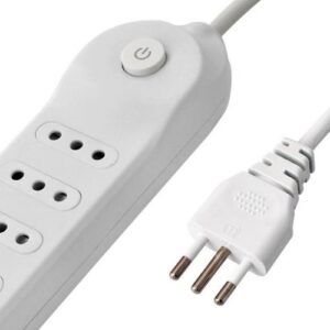 Alargador HALUX 6 Tomas 3 m Blanco - Imagen 3