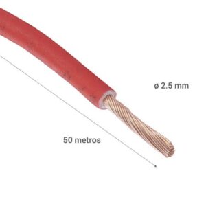 Cable MADECO (H07Z1K) 2,5 mm2 50 m Rojo Libre de Halógenos - Imagen 3