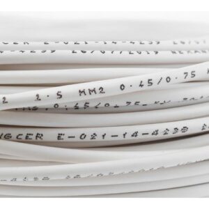 Cable MADECO (H07Z1K) 2,5 mm2 50 m Blanco Libre de Halógenos - Imagen 3