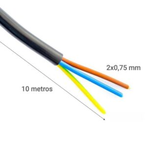 Cordón ELFLE 2x0,75 mm 10 m Negro - Imagen 3