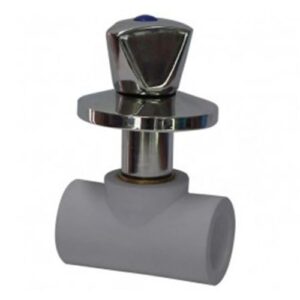 Llave De Paso HOFFENS Cromada PPR 20mm Vástago 2.3cm - Imagen 1