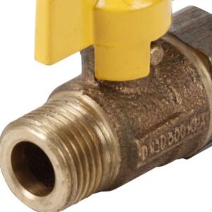 Llave de Paso Gas NIBSA HI-HE Bronce 1/2" - Imagen 3