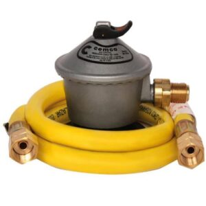 Kit Regulador + Manguera de Gas CEMCO 3/8" 100 cm
