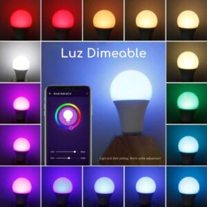 Pack D MOTICA 3 Ampolletas Wifi Inteligente Alta eficiencia 9W 900 lúmenes