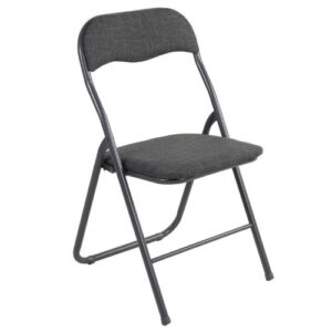 Silla Plegable JUST HOME COLLECTION Colvin Gris 80x44x48 cm - Imagen 1