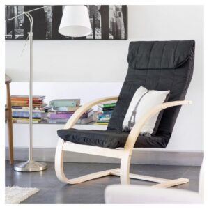 Silla JUST HOME COLLECTION Negro 101x54.5x67 cm - Imagen 2