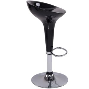 Silla Bar JUST HOME COLLECTION Tulipa Negro 87.5x43.5x41 cm - Imagen 3