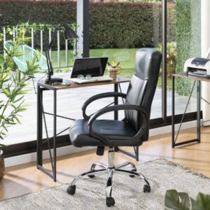 Silla Escritorio Ejecutiva JUST HOME COLLECTION Cannes Negro - Imagen 3