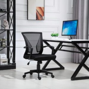 Silla Escritorio Ejecutiva JUST HOME COLLECTION Malla Rio Negro - Imagen 3