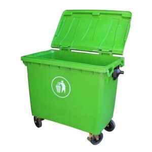 Contenedor de Basura SIGNET CLASSICS, Verde, 660L, Basurero - Imagen 3