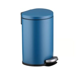 Papelera JUST HOME COLLECTION, Metal y Plástico Azul, 7L