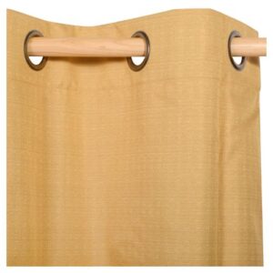 Cortina de Tela JUST HOME COLLECTION Camil Ocre 140x220 cm