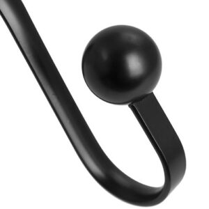 Set 12 Ganchos JUST HOME COLLECTION Negro Metal - Imagen 3