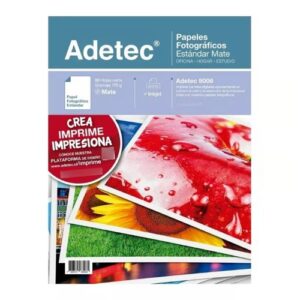 Papel Fotográfico ADETEC Inkjet Mate Carta 170g 20 Hojas 8006 - Imagen 3