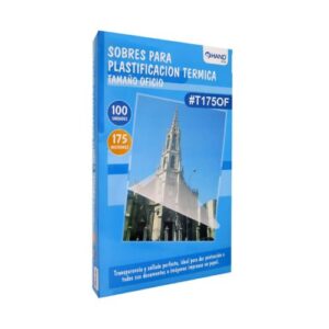 Láminas Micas HAND Termolaminadora Oficio 175 Micrones 100 Unidades SC - Imagen 3