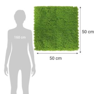 Jardín Vertical Artificial JUST HOME COLLECTION Musgo, medidas 50x50 cm. - Imagen 3